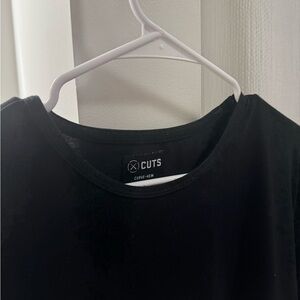 Cuts Black T-Shirt